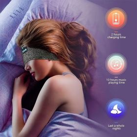 Sleep Headphones; Noise Cancelling Headphones For Sleeping - Sleep Headphones For Side Sleepers; Sleeping Headphones Headband For Insomnia Nuit T